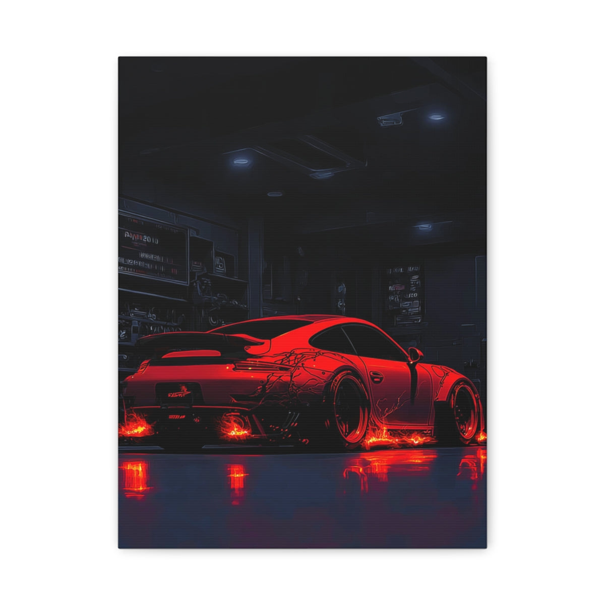 Iconic Sports Car Gallery Canvas