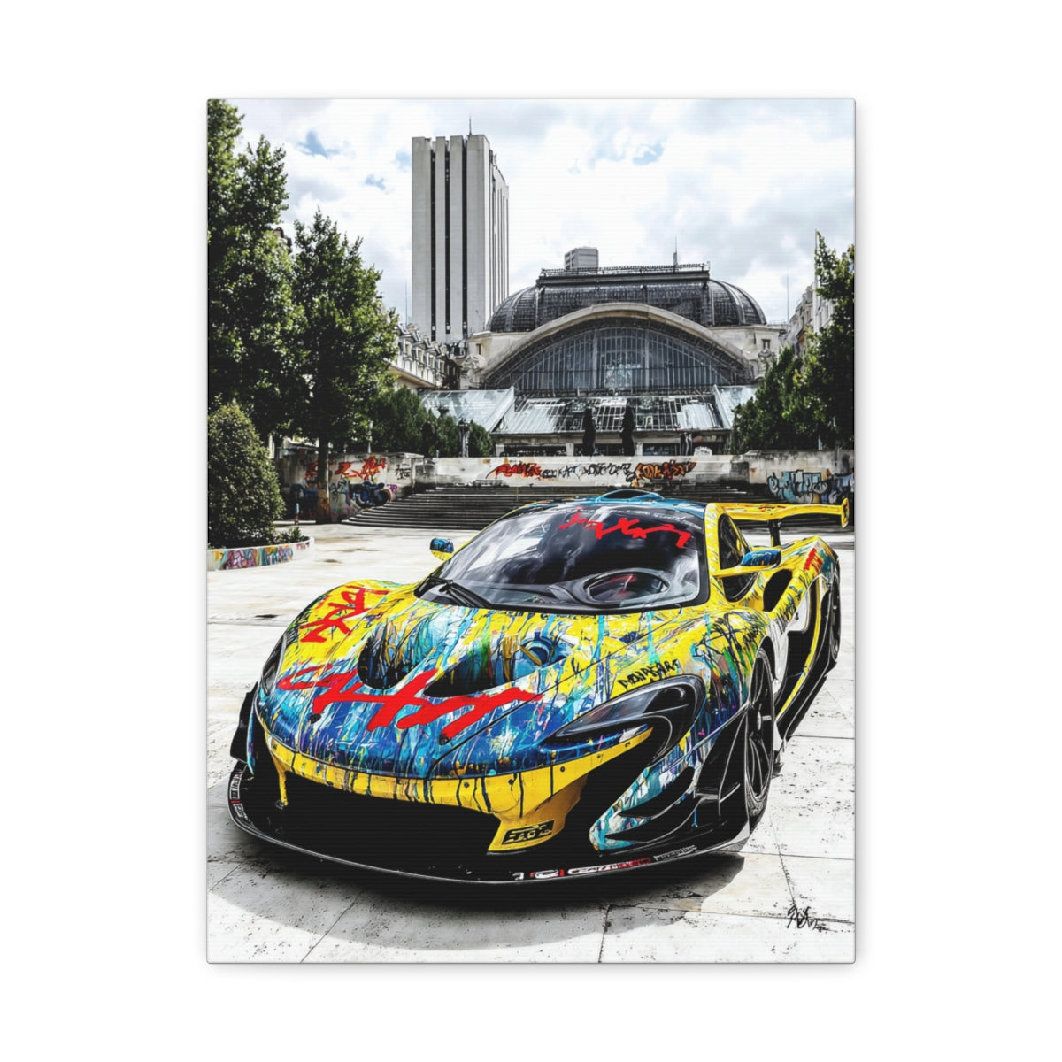 Iconic Sports Car Gallery Canvas