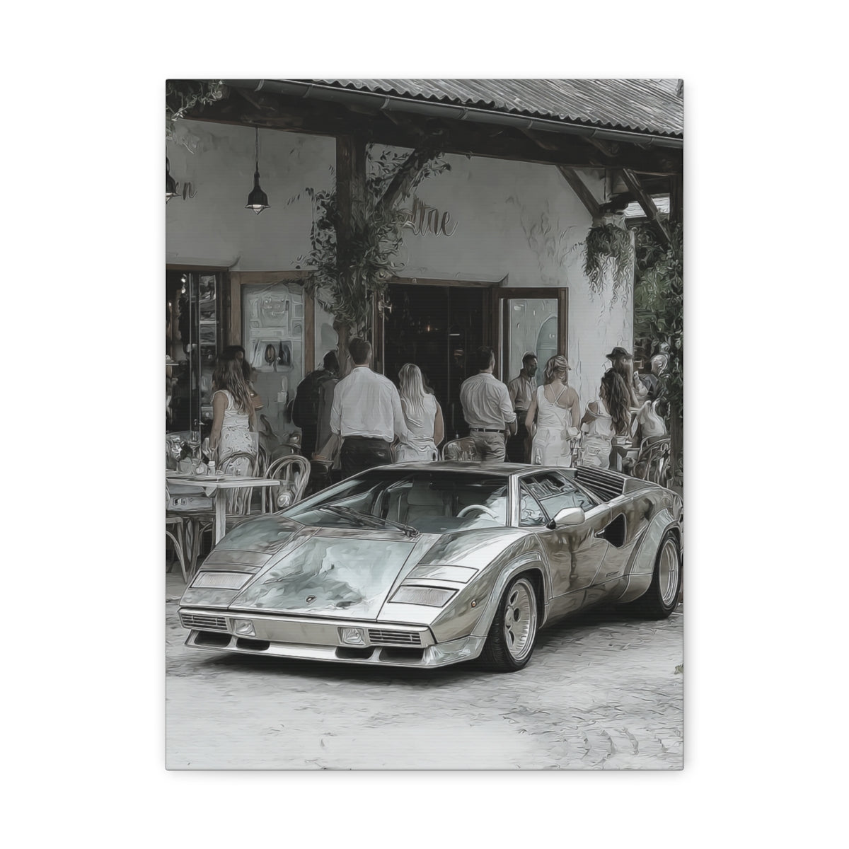 Iconic Sports Car Gallery Canvas