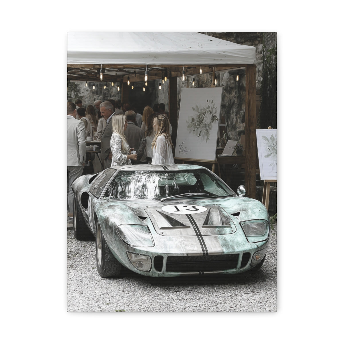 Iconic Sports Car Gallery Canvas