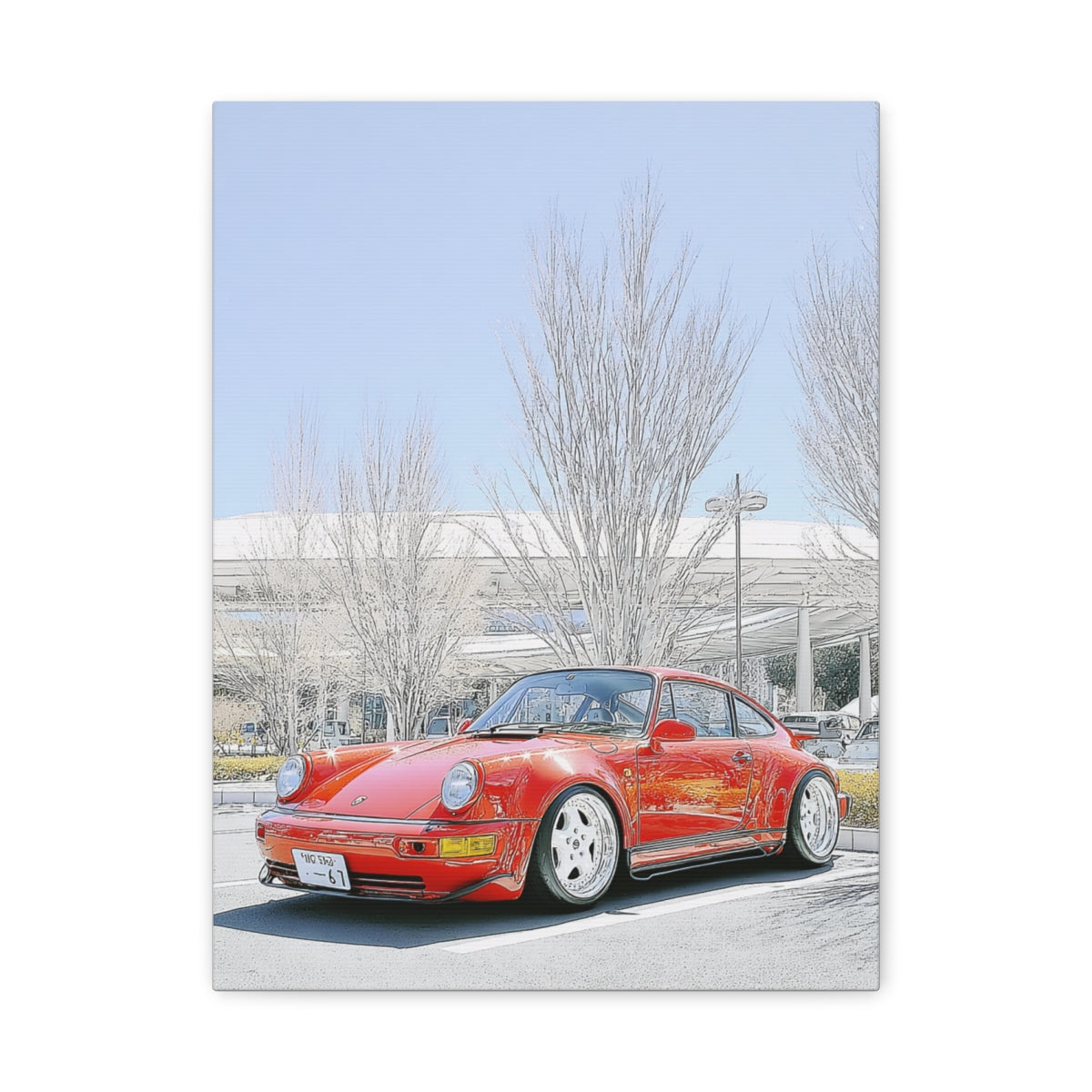 Iconic Sports Car Gallery Canvas