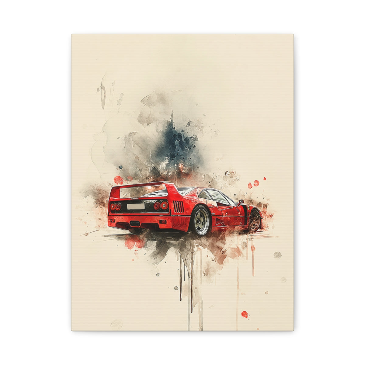 Iconic Sports Car Gallery Canvas