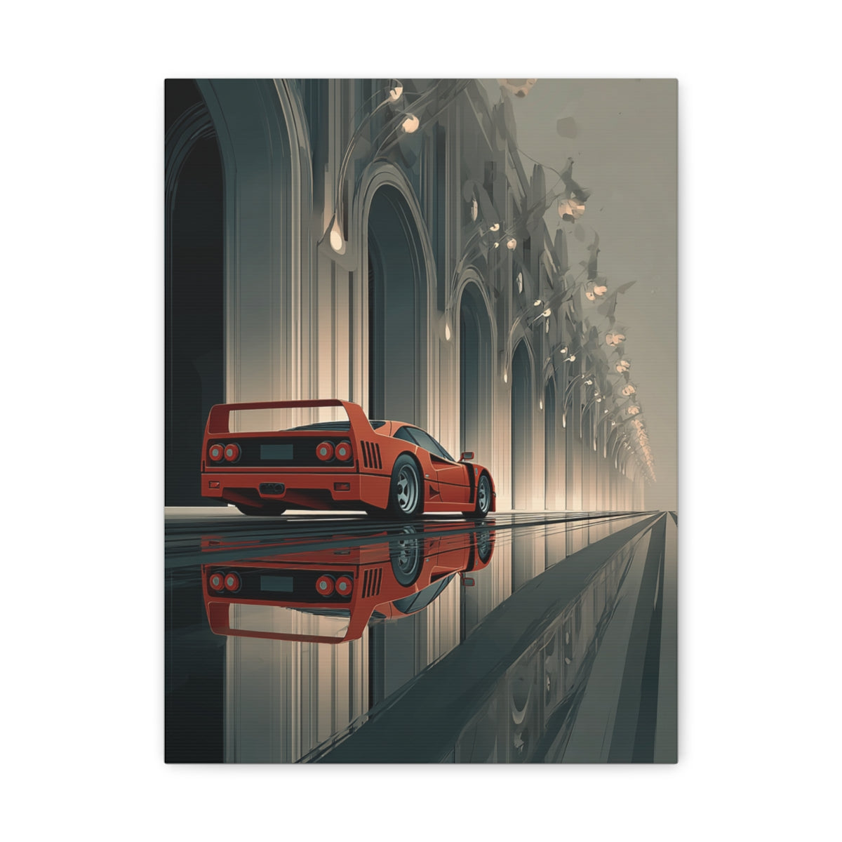Iconic Sports Car Gallery Canvas
