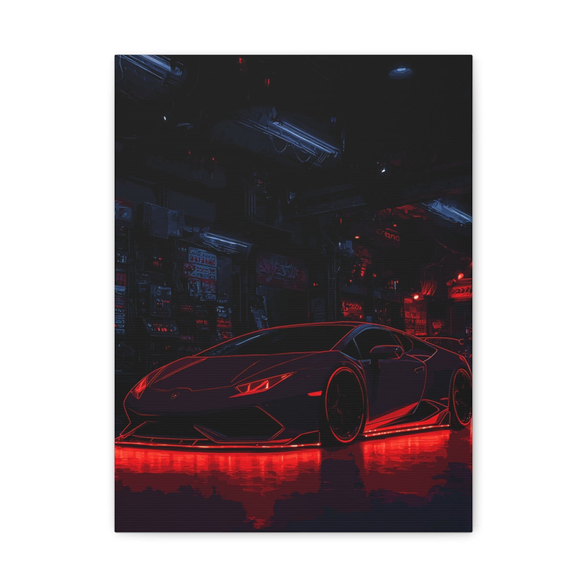 Iconic Sports Car Gallery Canvas