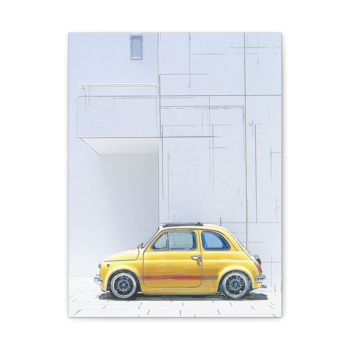 Iconic Sports Car Gallery Canvas
