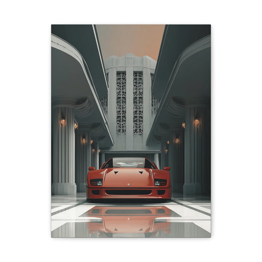 Iconic Sports Car Gallery Canvas