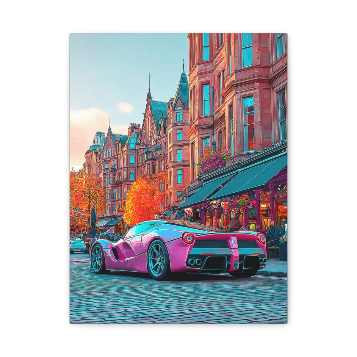 Iconic Sports Car Gallery Canvas