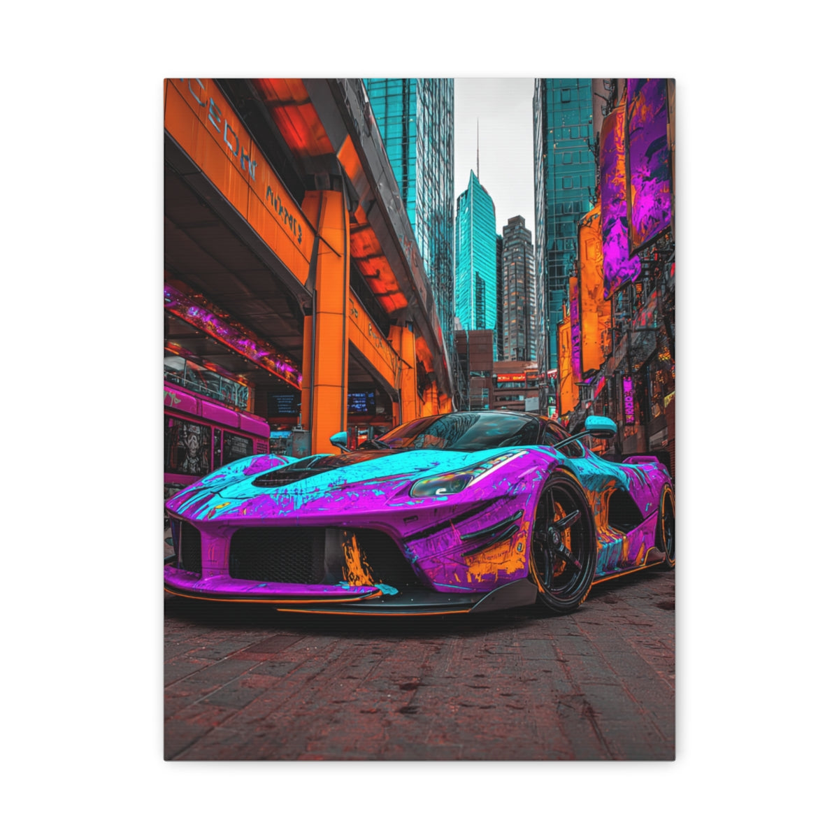 Iconic Sports Car Gallery Canvas