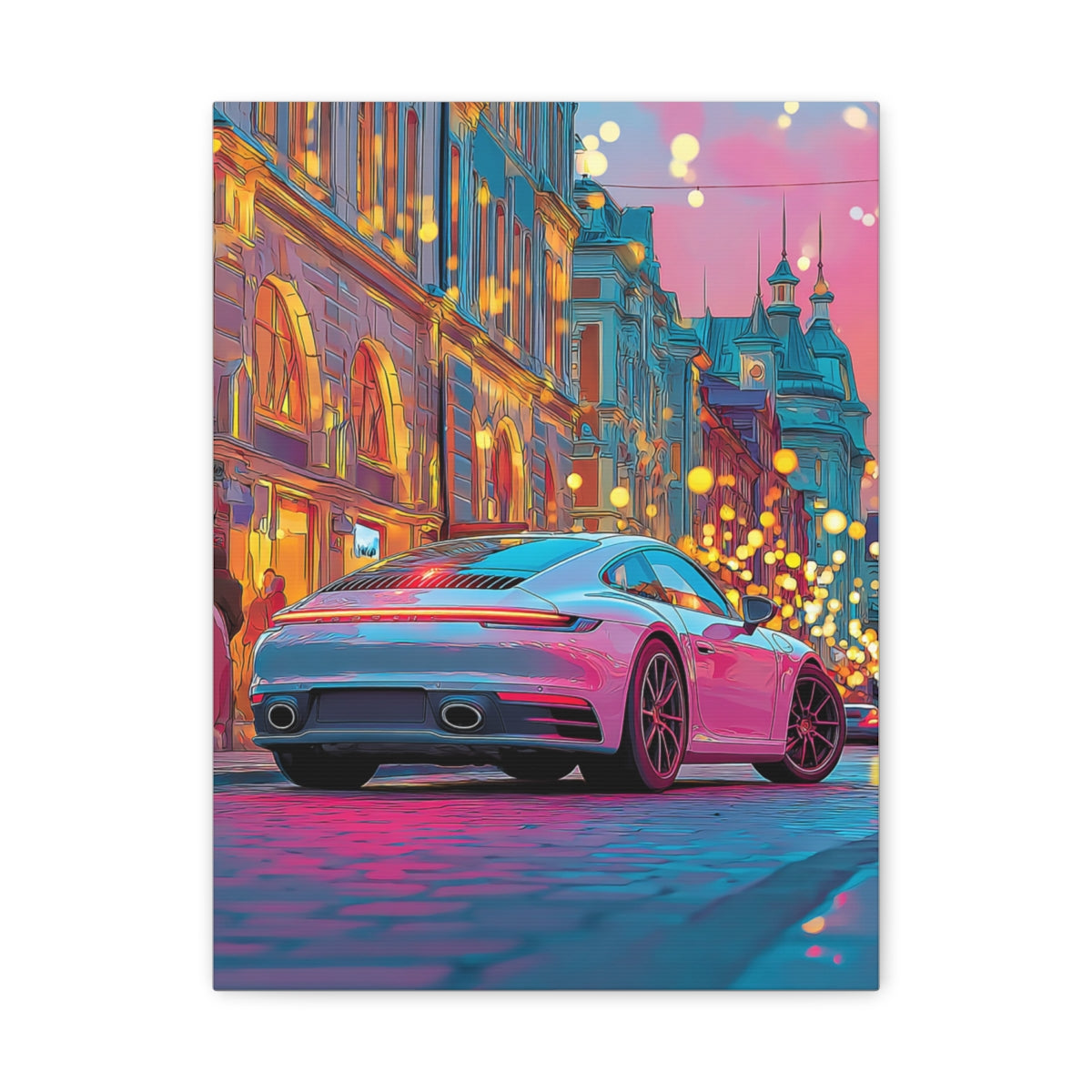 Iconic Sports Car Gallery Canvas