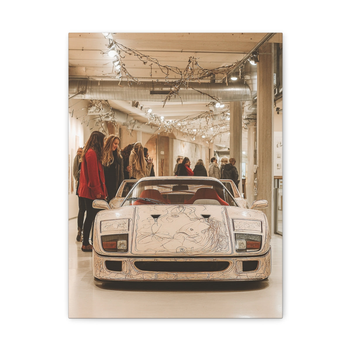 Iconic Sports Car Gallery Canvas