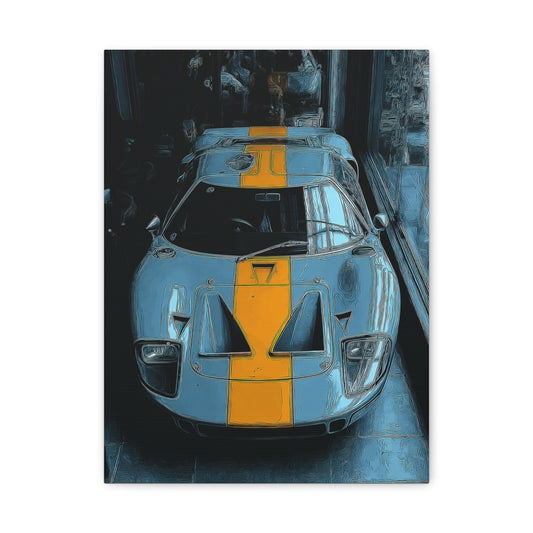 Iconic Sports Car Gallery Canvas