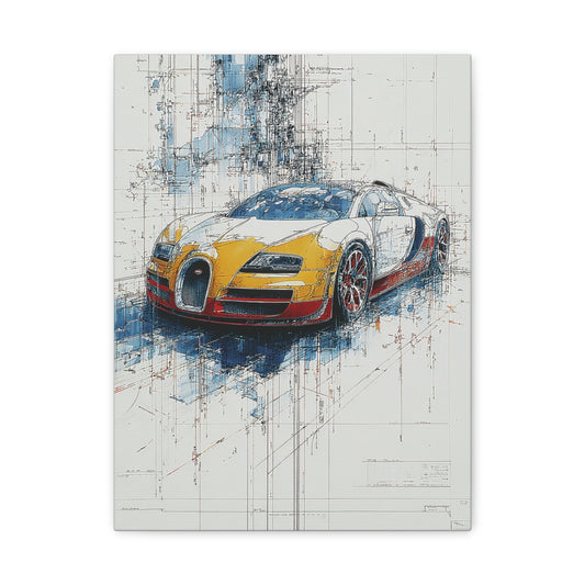 Iconic Sports Car Gallery Canvas